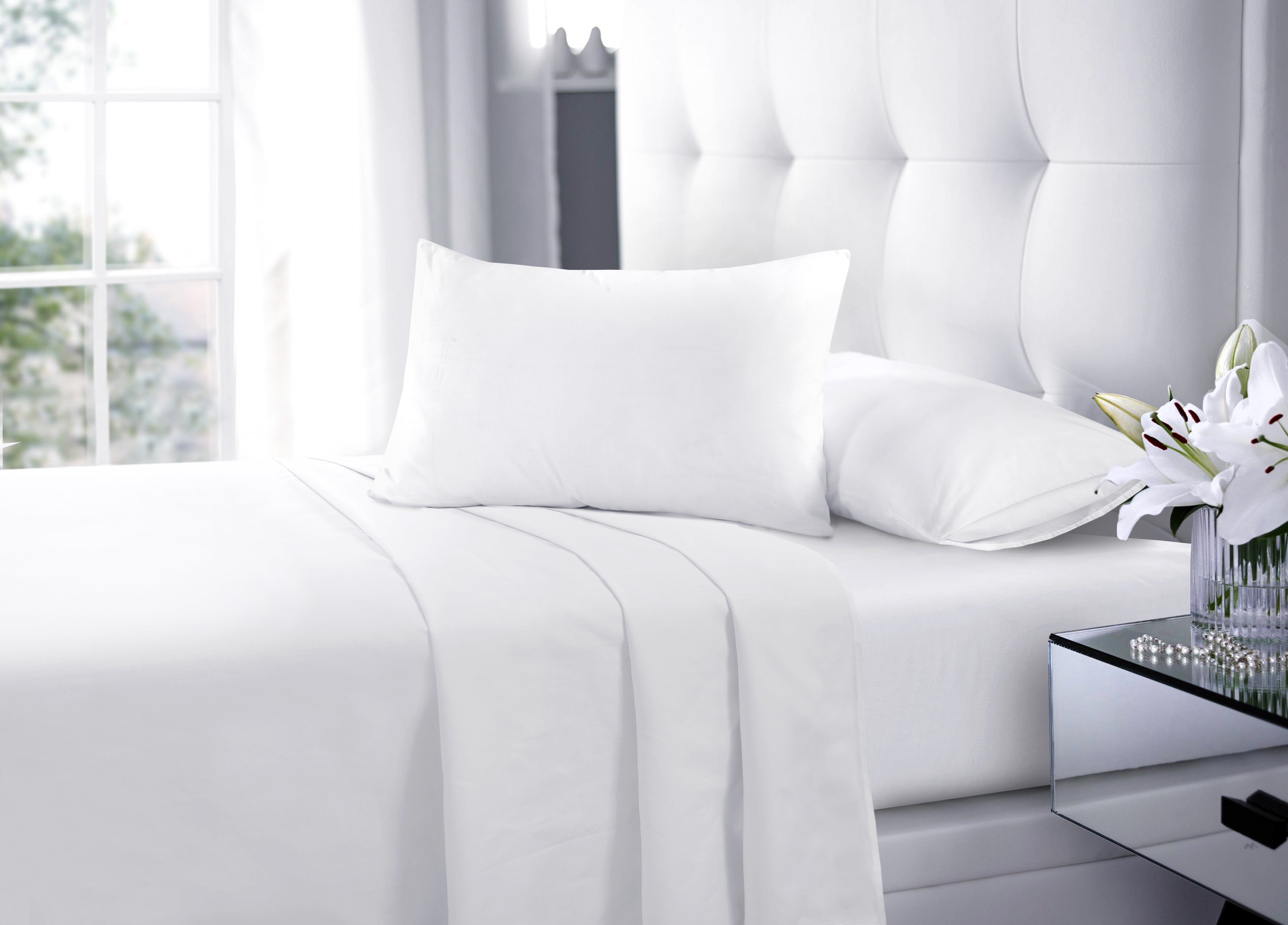 Discover the perfect blend of comfort and durability with our range of bedsheets. Our cotton bedsheets offer a soft, breathable feel for a cozy night's sleep, while our polycotton bedsheets combine the best of polyester's durability with the comfort of cotton. Whether you prefer the natural luxury of cotton or the easy-care convenience of polycotton, our selection ensures that you find the ideal fit for your bed. Elevate your sleep experience with bedsheets that cater to your every need.