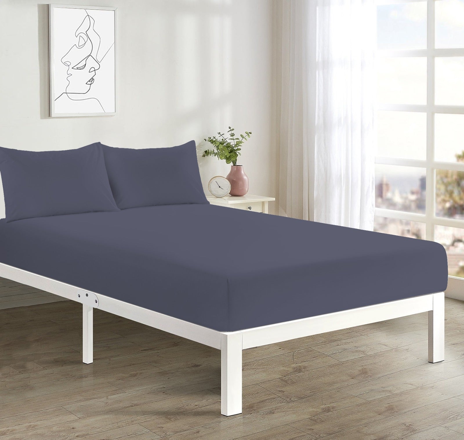 FNT Fitted Sheet Grey