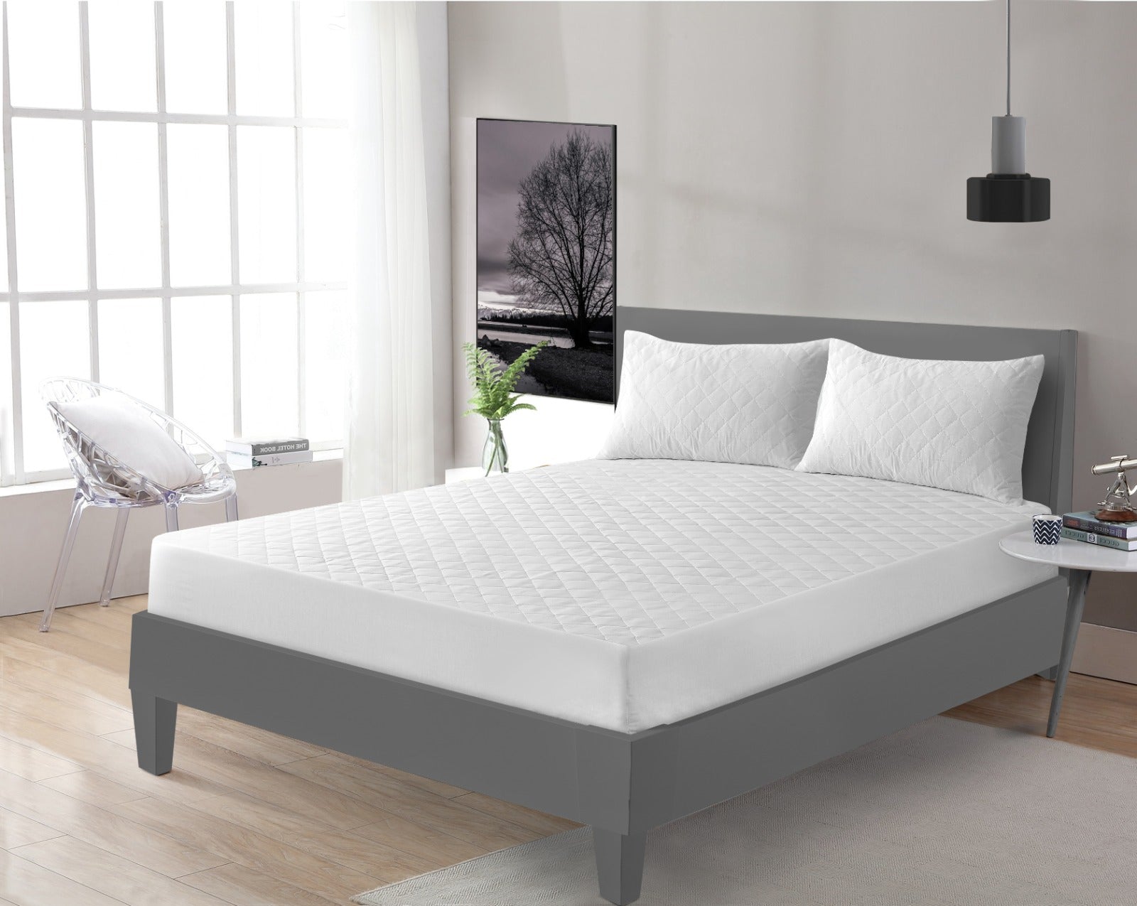 Breathable design to keep your mattress fresh and dry Soft, quiet, and comfortable fabric for restful night's sleep Hypoallergenic and dust mite resistance to promote healthy sleep Easy-fit design for a sung and secure fit on your mattress Machine washable and dryable for hassle-free maintenance