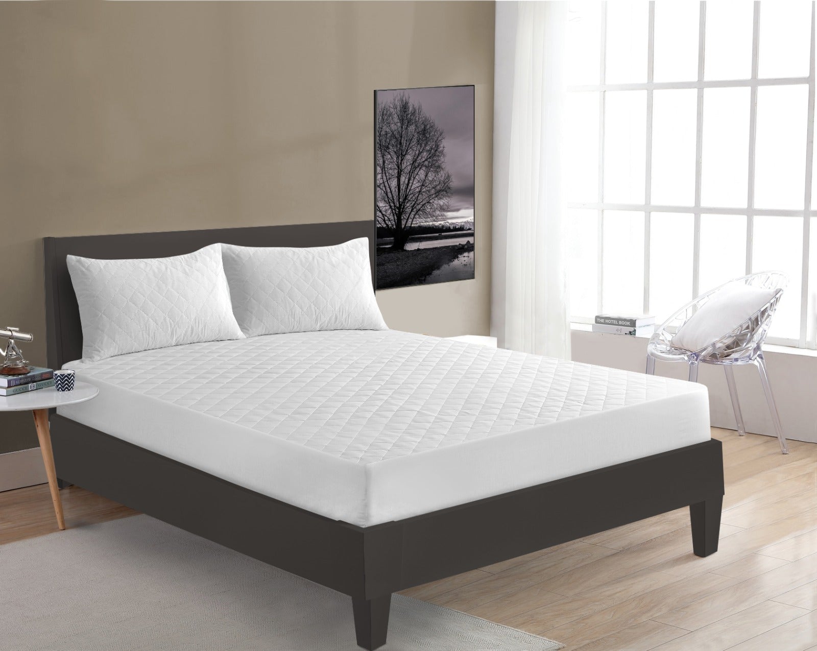 Breathable design to keep your mattress fresh and dry Soft, quiet, and comfortable fabric for restful night's sleep Hypoallergenic and dust mite resistance to promote healthy sleep Easy-fit design for a sung and secure fit on your mattress Machine washable and dryable for hassle-free maintenance