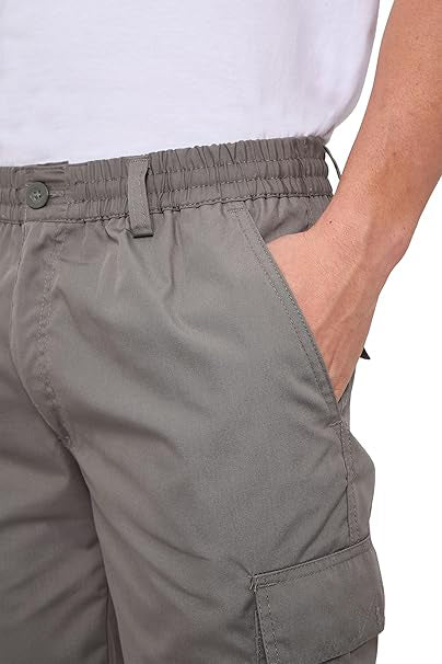 Mens Cargo 3/4 Shorts Lightweight Elasticated Cargo 3Quater Shorts