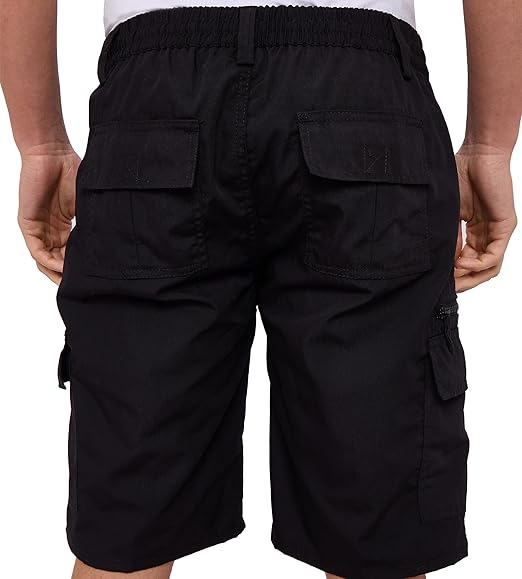 Mens Cargo Shorts Lightweight Elasticated Cargo Shorts