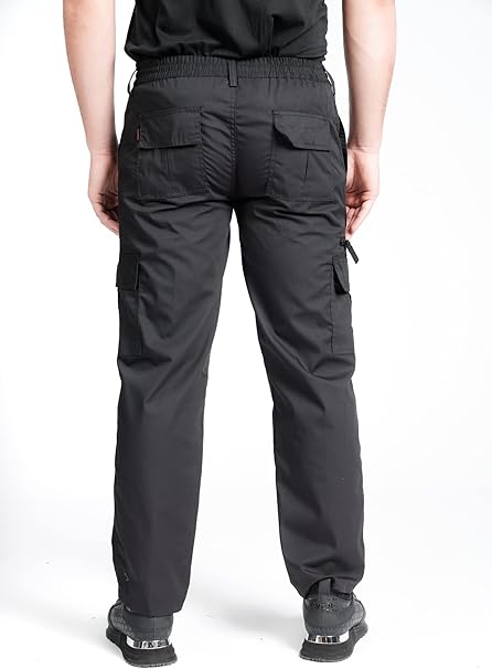 Mens Cargo Trouser Lightweight Elasticated Cargo Trouser
