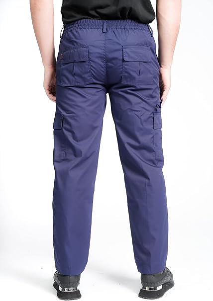 Mens Cargo Trouser Lightweight Elasticated Cargo Trouser