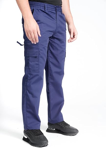 Mens Cargo Trouser Lightweight Elasticated Cargo Trouser