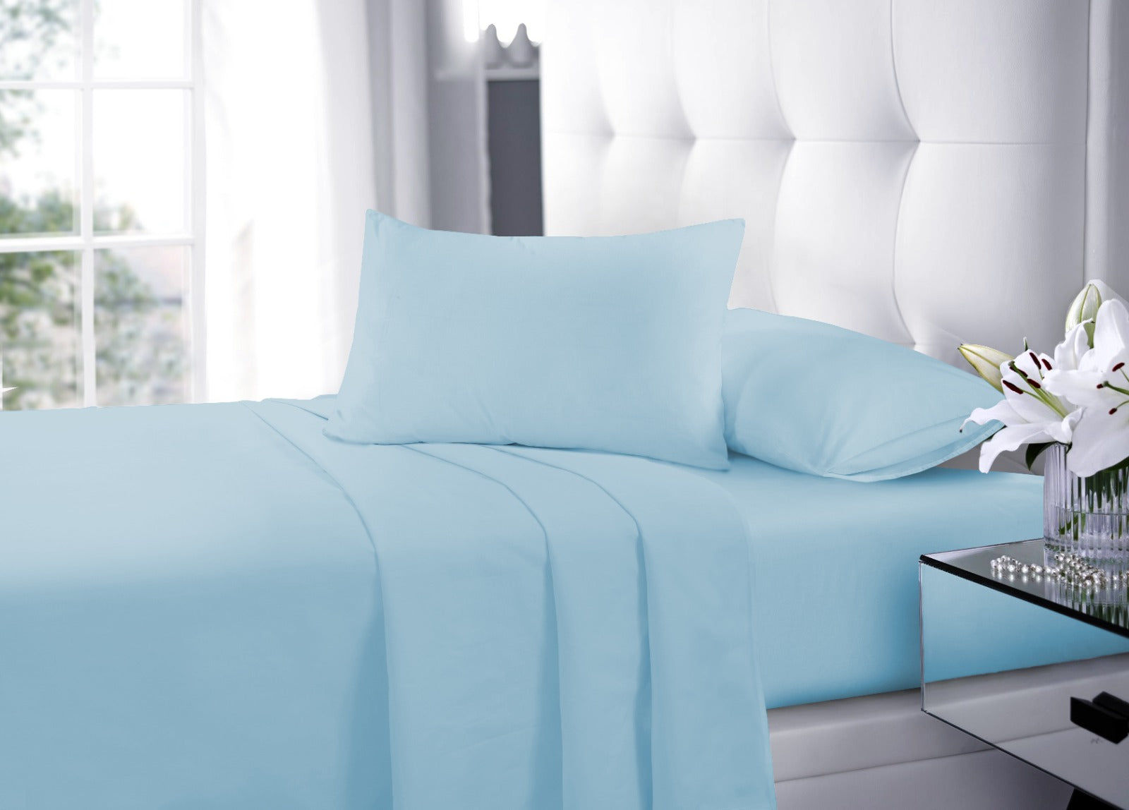 Discover the perfect blend of comfort and durability with our range of bedsheets. Our cotton bedsheets offer a soft, breathable feel for a cozy night's sleep, while our polycotton bedsheets combine the best of polyester's durability with the comfort of cotton. Whether you prefer the natural luxury of cotton or the easy-care convenience of polycotton, our selection ensures that you find the ideal fit for your bed. Elevate your sleep experience with bedsheets that cater to your every need.