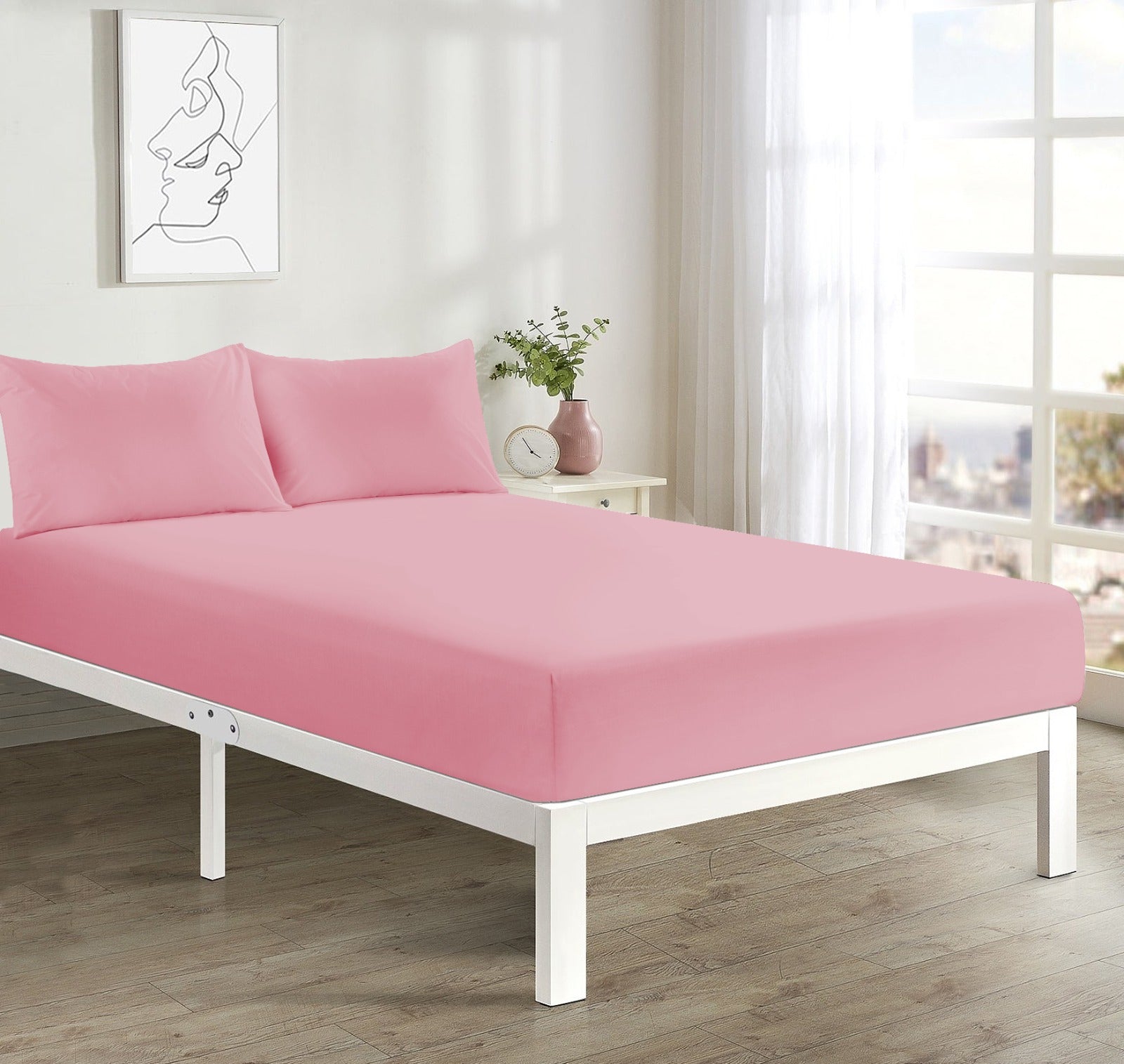 FNT Fitted Sheet Pink