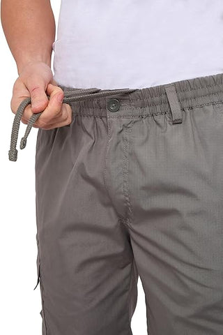 Mens Cargo Shorts Lightweight Elasticated Cargo Shorts